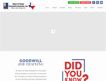 Tablet Screenshot of hotgoodwill.org